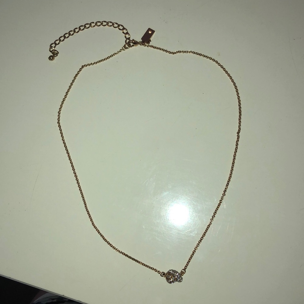Kate spade gold knot necklace